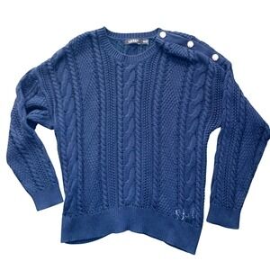 Ralph Lauren Cable Knit Cotton Sweater Women's Long Sleeve